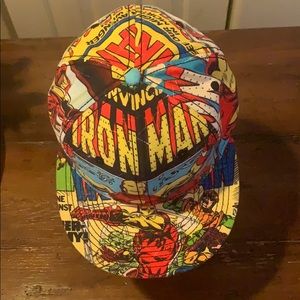 Iron Man Marvel Comics Flat Bill Hat